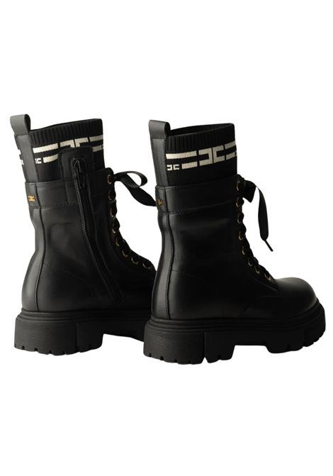 Anfibio bambina nero in pelle ElISABETTA FRANCHI | F4A5E0422/PIANERO